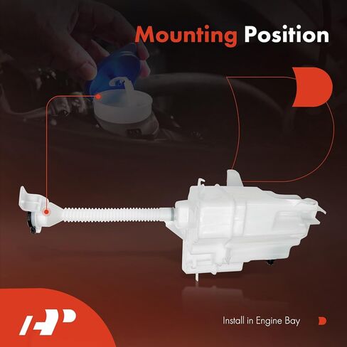 A-Premium Windshield Washer Reservoir Compatible with Select Toyota Models - RAV4 2013-2018, with (Washer Pump/Cap/Filler Neck/Fluid Level Sensor/Hose) in Saudi Arabia
