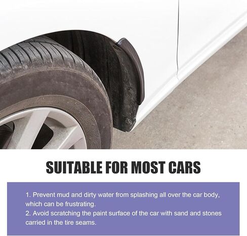 2 PCS Car Wheel Tire Eyebrow Strips, Anti-scratch Fender Flare Arch Lip Trim, Self Adhesive Auto Body Edge Protector, Universal for Most Cars (10In Carbon Fiber Black) in Saudi Arabia