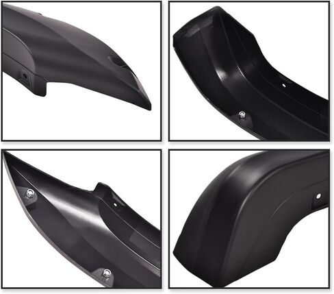 G-PLUS Fender Flares متوافقة مع Nissan Titan 2004-2015 بدون صندوق قفل بجانب السرير، غطاء العجلة الأمامية والخلفية واقي فتحة التهوية وجيب أملس مثبت in Saudi Arabia