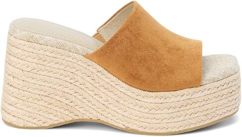 Coconuts by Matisse Womens Sorrento Espadrille Casual Sandals Casual Mid Heel 2-3" - Beige in Saudi Arabia