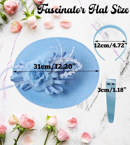 قبعات Kidukso Fascinator أغطية الرأس لقبعات ديربي 1920s غطاء رأس عتيق لحفلات الشاي وحفلات الكوكتيل والكنيسة in Kuwait