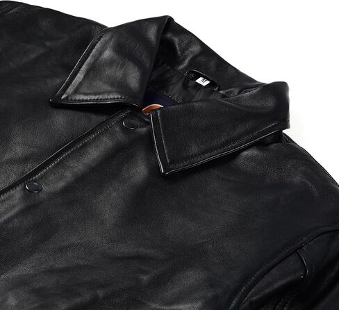 Men's Black Genuine Lambskin Bomber Motorcycle Leather Jacket | Button-Up Closure | Dual-Side Pockets in Saudi Arabia