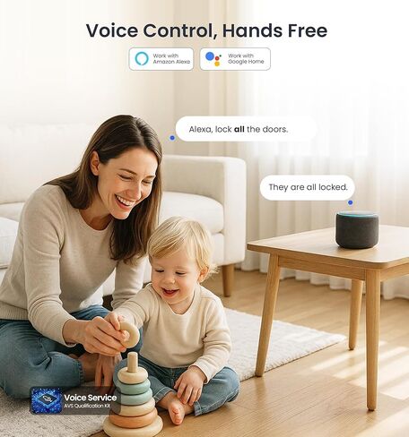 Veise VE017G-H مجموعة قفل الباب الأمامي الذكي ببصمة الإصبع Wi-Fi، التحكم عن بعد في التطبيق، قفل دخول بدون مفتاح مع مقبض، لوحة مفاتيح بإضاءة خلفية، مقاومة للطقس IP55، قفل تلقائي، سهل التركيب، أسود غير لامع in Kuwait