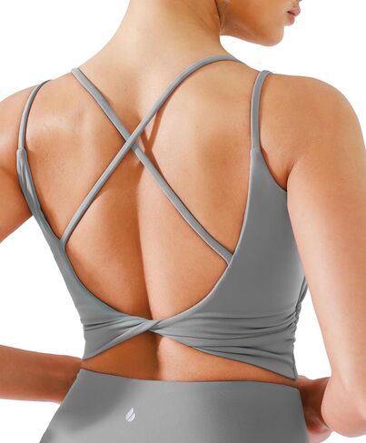 BRXL حمالة صدر رياضية للنساء من BRXL حمالة صدر يوجا ناعمة ومنخفضة التأثير ومنصات قابلة للإزالة ورقبة سكوب وأعلى صالة بيلاتيس in Kuwait