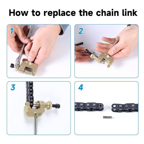 25H Drive Chain 126 Links & Chain Tensioner Replacement for Razor MX350 MX400 SX350 ZR350 Dirt Rocket Bike RSF350 Electric Sport Bike Heavy Duty Parts with Chain Breaker in Saudi Arabia