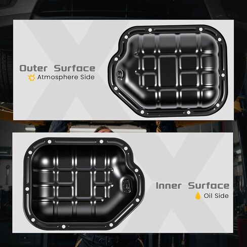 وعاء زيت المحرك السفلي مع قابس تصريف وحشية متوافق مع نيسان ألتيما 2002-2006، ماكسيما 2000-2008، مورانو 2003-2007، كويست 2004-2009 وإنفينيتي I30 2000-2001، I35 2002-2004،3.0/3.5L 264-505 in Kuwait