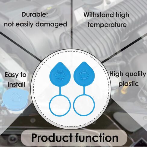 Windshield Washer Reservoir Cap, Car Wiper Bottle Cover Compatible with Accord City Odyssey, OEM#: 76802SK7003 Durable PC Material, Easy Installation in Saudi Arabia