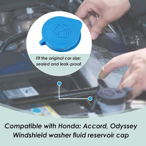 Windshield Washer Reservoir Cap, Car Wiper Bottle Cover Compatible with Accord City Odyssey, OEM#: 76802SK7003 Durable PC Material, Easy Installation in Saudi Arabia