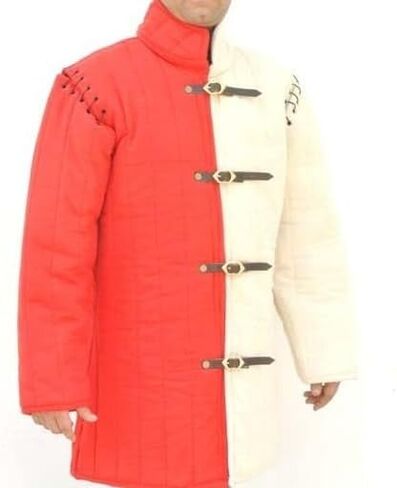 Lord of Battles Medieval Padded Gambeson (Type 1) with front Buckles - Perfect for LARP, Medieval Events, and Renfairs in Saudi Arabia