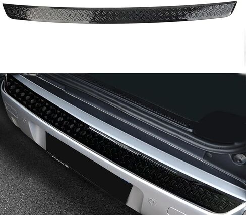 Gloss Black Rear Bumper Protection Cover for Land Rover Defender 90 110 130 (2020-2025) | Anti-Scratch Guard Shield | No-Drill Installation, Exterior Accessories in Saudi Arabia