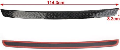 Gloss Black Rear Bumper Protection Cover for Land Rover Defender 90 110 130 (2020-2025) | Anti-Scratch Guard Shield | No-Drill Installation, Exterior Accessories in Saudi Arabia