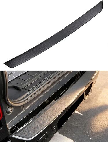 Gloss Black Rear Bumper Protection Cover for Land Rover Defender 90 110 130 (2020-2025) | Anti-Scratch Guard Shield | No-Drill Installation, Exterior Accessories in Saudi Arabia