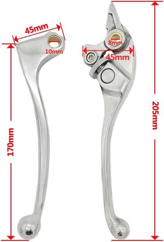 S SYUU دراجة نارية استبدال الفرامل رافعة اليد متوافقة مع Honda CBR 600 F1/F2/F3/F4/F4i 1987-2007 CBR 900 RR 1993-1999 CB 900 919 Hornet 2002-2006 CB 600 Hornet 1998-2006 مصقول فضي in Saudi Arabia