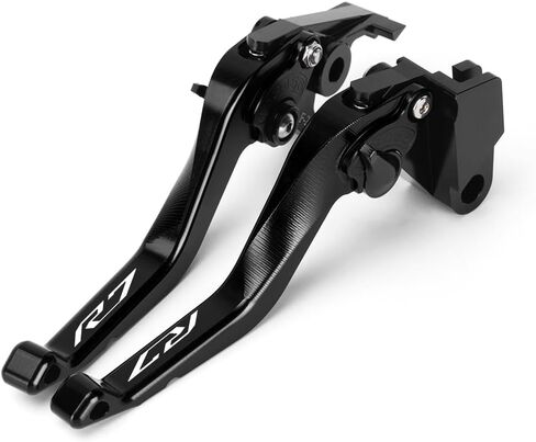 عتلات فرامل قصيرة للدراجة النارية متوافقة مع Yamaha R7 YZFR7 YZF-R7 2025 2024 2023 2022 | مقابض الروافع الأمامية الأقصر ملحقات YZF R7 (أزرق) in Saudi Arabia