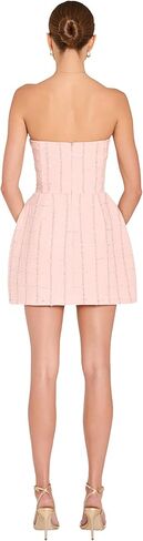Amanda Uprichard Women's Strapless Bethany Tweed Romper in Saudi Arabia