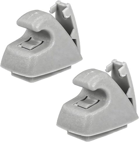 2PCS Car Sun Visor Clip Retainer, OEM#95994975 95994976 Vehicle Sun Visor Hook Bracket, Auto Sunvisor Holder Clip Replacement, Compatible with Cruze 2011-2016 Sonic 2012-2020 (Gray) in Saudi Arabia