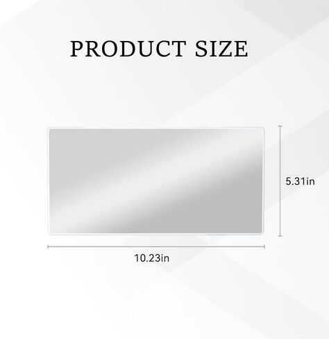 Car Sun Visor Vanity Mirror, HD Cosmetic Makeup Mirrors with Straps, Large Vehicle Interior Sun-Shading Vanity Mirror, Universal Car Accessories for SUV, Sedan, Truck (White) in Saudi Arabia