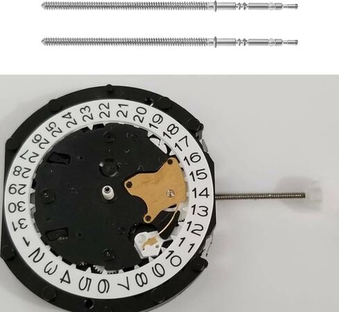 SING F LTD 2Pcs Watch Movement Steel Stem Crown Parts for PE90 PE50 PE60 PE70 PE93 PE903 PE602 PE703, 24.1mm in Saudi Arabia