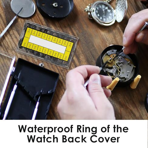 210 Pcs O Ring Watch Gasket Kit, 18 Sizes Rubber Watch Repair Ring Kit, 0.5/0.6 16-30mm Diameter Seal Gaskets in Saudi Arabia
