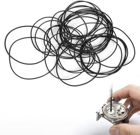 210 Pcs O Ring Watch Gasket Kit, 18 Sizes Rubber Watch Repair Ring Kit, 0.5/0.6 16-30mm Diameter Seal Gaskets in Saudi Arabia