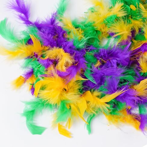 Sucrain Carnival Masquerade Mask and 71 Inch Mardi Gras Feather Boa for Women Costume Party Supplies in Saudi Arabia