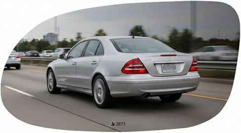 Burco 2873 Redi Cut Left Driver Side Replacement Mirror Glass for 1998-2009 Mercedes-Benz CLK Series & 1999-2004 SLK Series in Kuwait