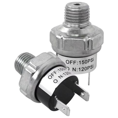 New Air Pressure Switch 120-150 PSI 1/4"-18 NPT DC 24V 12V Air Compressor Pressure Switch 120PSI 150PSI AC 120V in Saudi Arabia