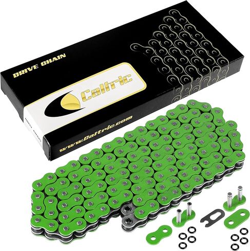 Caltric O-Ring Drive Chain Compatible with Kawasaki Zx9R Ninja Zx 900 Zx900 Zx-900 1998-2001 Green in Saudi Arabia