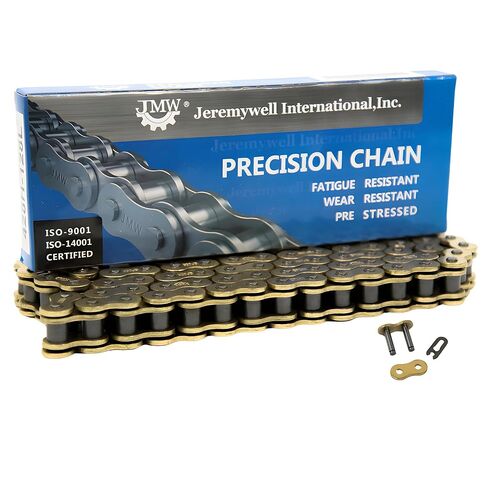 530 O-Ring 112 Links Drive Chain Gold Color with 1 Connecting Link for Motorcycle Dirt Bike ATV in Kuwait