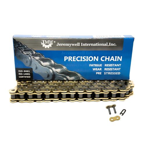 530 O-Ring 112 Links Drive Chain Gold Color with 1 Connecting Link for Motorcycle Dirt Bike ATV in Kuwait