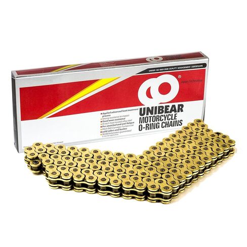 530 O-Ring 112 Links Drive Chain Gold Color with 1 Connecting Link for Motorcycle Dirt Bike ATV in Kuwait