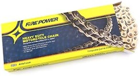 Fire Power Heavy Duty Gold Motorcycle Chain - 520-120 Link in Saudi Arabia