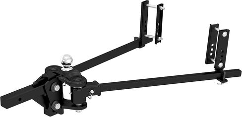 CURT 17501 TruTrack 4P Weight Distribution Hitch with 4X Sway Control, Up to 15K, 2-in Shank, 2-5/16-Inch Ball , Black in Kuwait