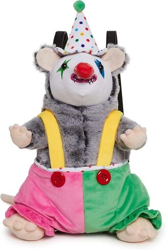 حقيبة ظهر Dolls Kill Possum Star Plush من Club Exx - حقيبة ظهر فروي Clown Possum مع أشرطة قابلة للتعديل in Saudi Arabia