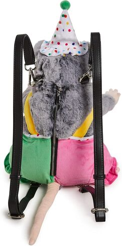 حقيبة ظهر Dolls Kill Possum Star Plush من Club Exx - حقيبة ظهر فروي Clown Possum مع أشرطة قابلة للتعديل in Saudi Arabia