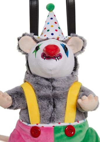 حقيبة ظهر Dolls Kill Possum Star Plush من Club Exx - حقيبة ظهر فروي Clown Possum مع أشرطة قابلة للتعديل in Saudi Arabia