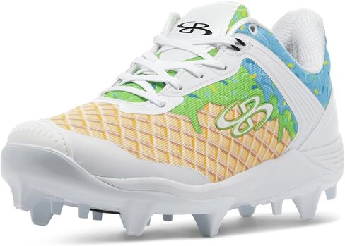 Boombah Viper Women's Molded Cleat - Ice Cream Pitching Toe - Multiple Color Options - Multiple Sizes in Kuwait