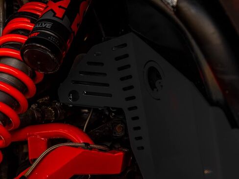 SuperATV Heavy Duty Black Inner Fender Guards for Polaris RZR XP 1000 / XP Turbo/Turbo S/S 1000 (See Fitment) | 1 Pair | 1/8" Aluminum Plating | 5X Stronger Than Your Factory Firewall in Saudi Arabia