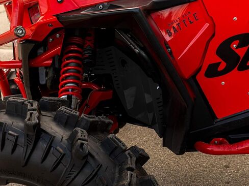 SuperATV Heavy Duty Black Inner Fender Guards for Polaris RZR XP 1000 / XP Turbo/Turbo S/S 1000 (See Fitment) | 1 Pair | 1/8" Aluminum Plating | 5X Stronger Than Your Factory Firewall in Saudi Arabia