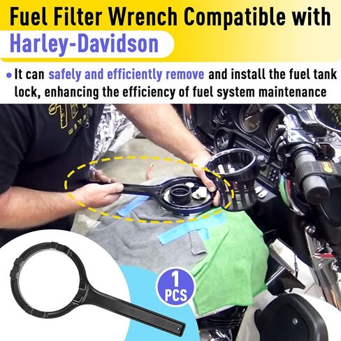 Fuel Filter Wrench Compatible with Harley-Davidson Touring Electra Glide, Road Glide, Street Glide, Tri Glide, FL Series 2008-Up, Ring Wrench Removal Tool in Saudi Arabia