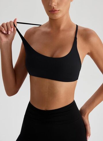 MEIVSO Women Criss Cross Back Sport Bra Strappy Yoga Bras Spaghetti Workout Bras with Removable Padding in Saudi Arabia
