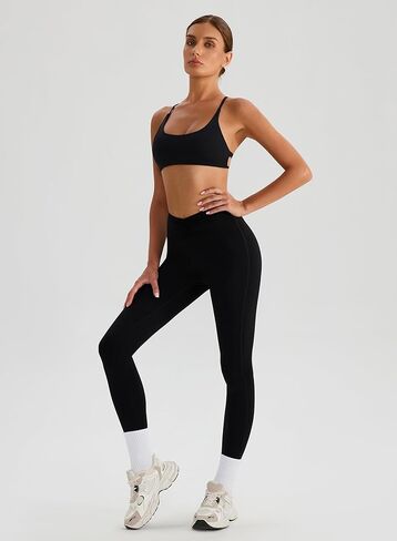 MEIVSO Women Criss Cross Back Sport Bra Strappy Yoga Bras Spaghetti Workout Bras with Removable Padding in Saudi Arabia