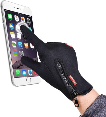 Black Forest Gloves Windproof Touchscreen Mountain Bike Motorcycle Cycling Driving Work Winter Men Wome in Saudi Arabia
