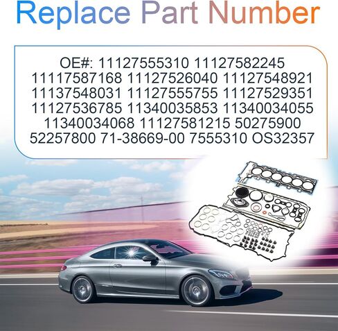 N52 2.5L محرك مجموعة حشيات الاسطوانة يناسب BMW E91 323i 325i 525i X3 Z4 05-13 N52B25 N52KB25 2.5L L6 DOHC OE 11127555310 11127582245 11117587168 11127526040 in Saudi Arabia