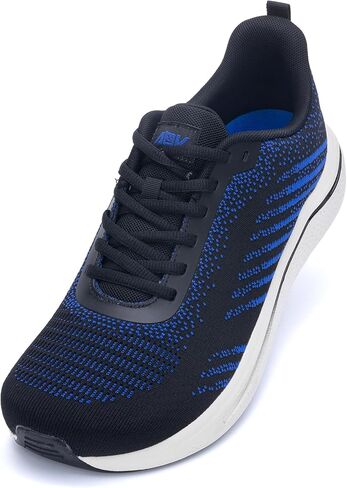 أحذية مشي واسعة للرجال تدعم قوس القدم أحذية رياضية لالتهاب اللفافة الأخمصية، أحذية رياضية للتنس لتقويم العظام لتخفيف آلام الكعب المسطح in Kuwait