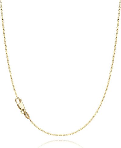 18k Over Gold Chain Necklace for Women, 1.1mm Dainty Cable Chain Gold Chain for Women Non Tarnish & Sturdy Women's Chain, 20 Inches in Saudi Arabia