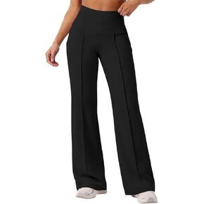 Wide Leg Yoga Pants for Women Bottoms Athletic High Waisted Activewear Wide Leg Workout Pilates Gym Yoga Pants in Saudi Arabia
