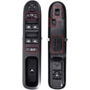 Compatible with Peugeot 308 408 3008 5008 Hatchback Wagon Car Electric Master Power Window Control Switch Glass Button 96650620ZD 96650621ZD(Manual with Lock) in Kuwait