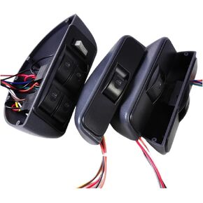 Car Universal Grey Power Window Switch Lock Kit 4 Rocker 12V Compatible With Doors in Kuwait
