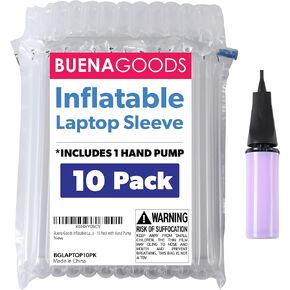 حقائب حماية للكمبيوتر المحمول قابلة للنفخ - بديل لصندوق شحن الكمبيوتر المحمول خفيف الوزن - لأجهزة الكمبيوتر المحمولة مقاس 14-16 بوصة - 10 عبوات مع مضخة يدوية in Kuwait